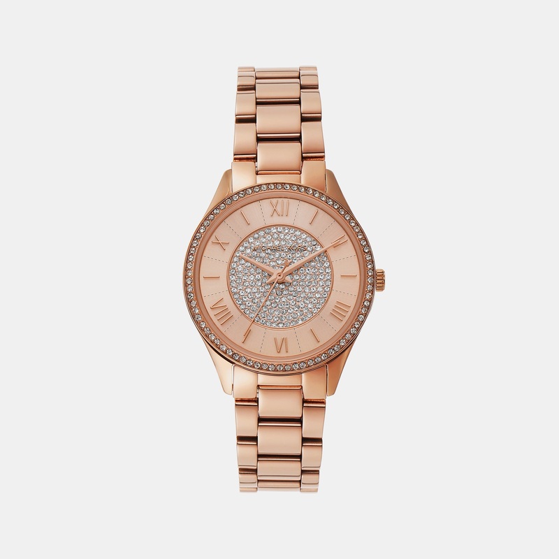 Women Rose Gold Analog Stainless Steel Watch MK4736