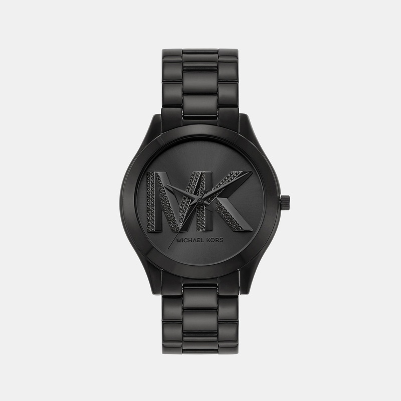 Women's Black Analog Stainless Steel Watch MK4734