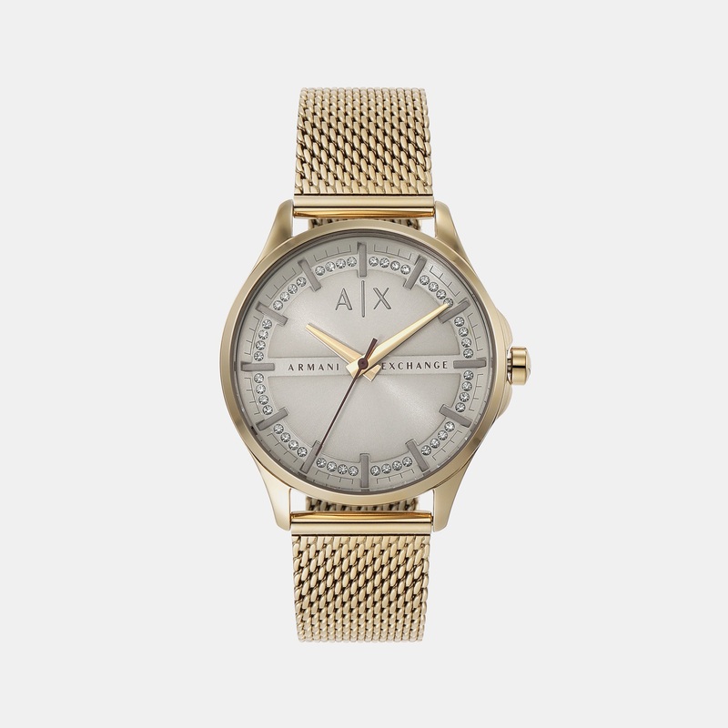 Women's Grey Analog Stainless Steel Watch AX5274