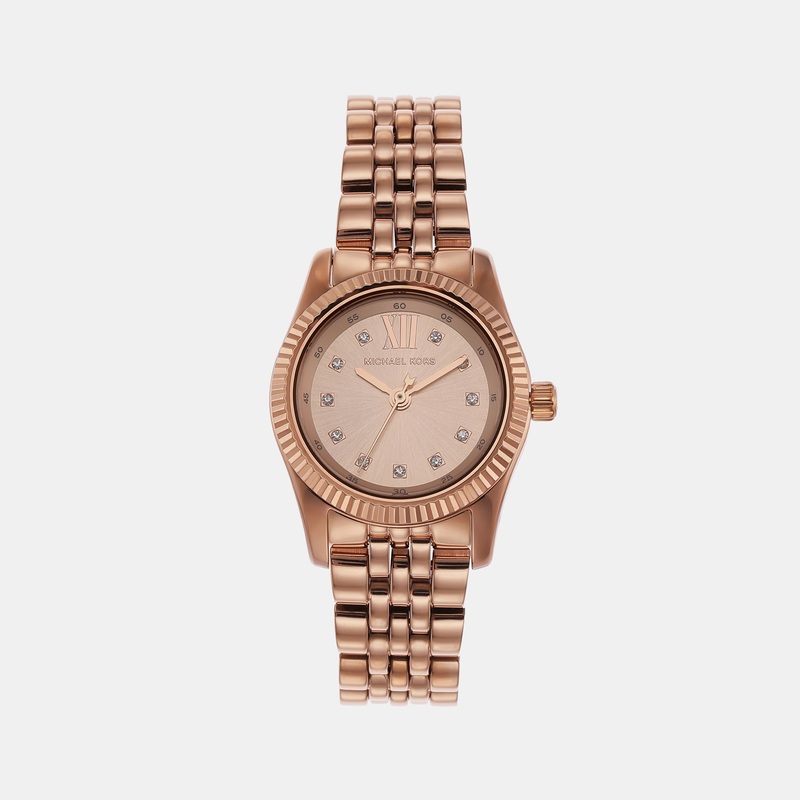 Women's Rose Gold Analog Stainless Steel Watch MK4739