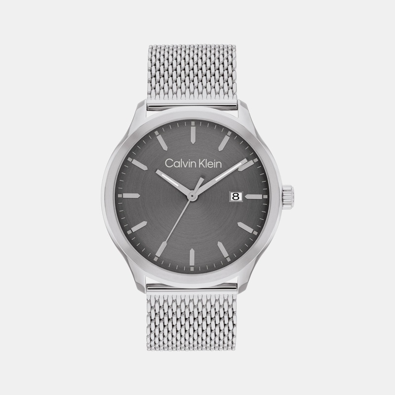 Define Men Grey Analog Mesh Watch 25200352