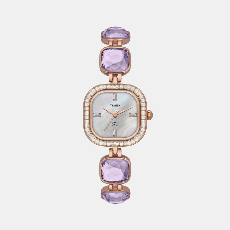 Fria Women's Mother Of Pearl Analog Stainless Steel Watch TWEL17104