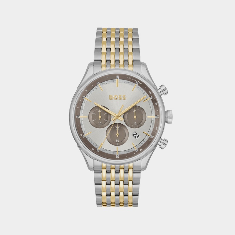 Gregor Men Grey Chronograph Stainless Steel Watch 1514053