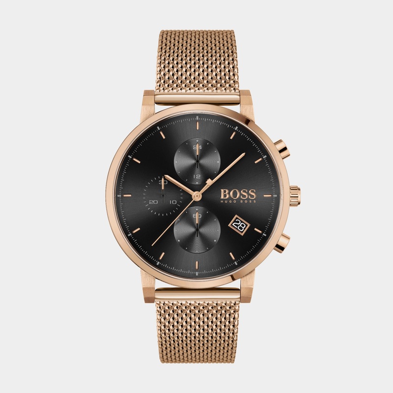 Integrity Men Black Chronograph Mesh Watch 1513808