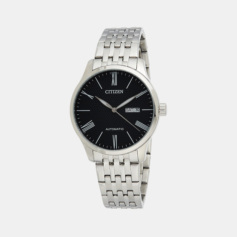 Men Automatic Black Dial Analog Stainless Steel Watch NH8350-59E