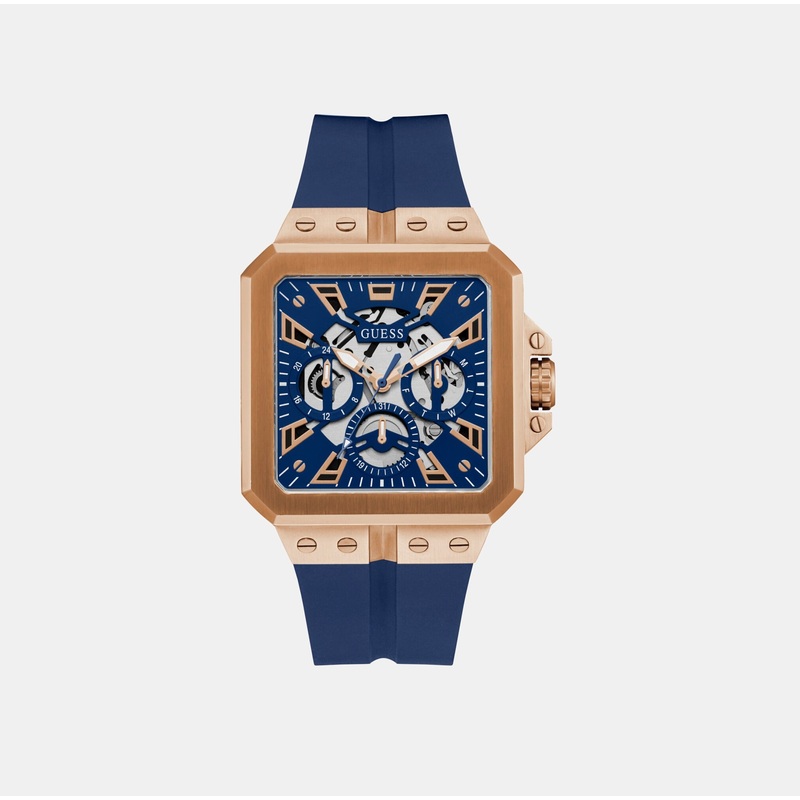 Men Blue Analog Silicone Watch GW0637G3