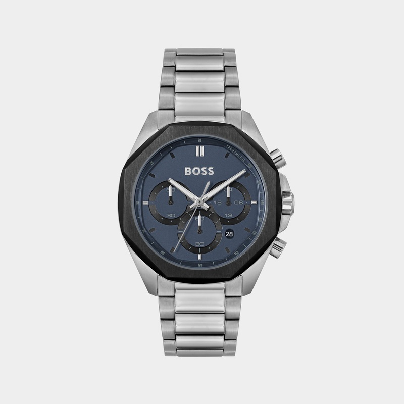 Men Blue Chronograph Stainless Steel Watch 1514015