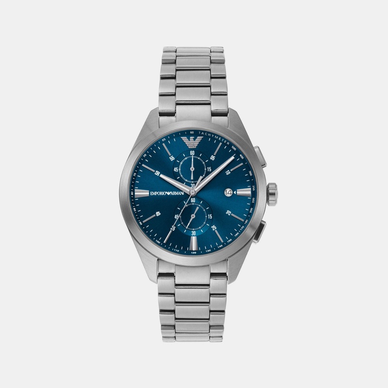 Men Blue Chronograph Stainless Steel Watch AR11541