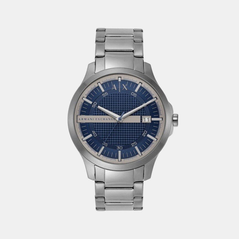 Men's Blue Analog Stainless Steel Watch AX2451