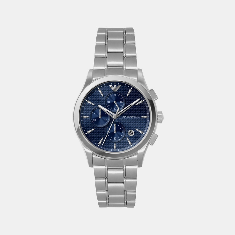 Men's Blue Chronograph Stainless Steel Watch AR11528