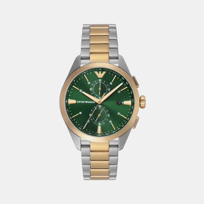 Men's Green Chronograph Stainless Steel Watch AR11511