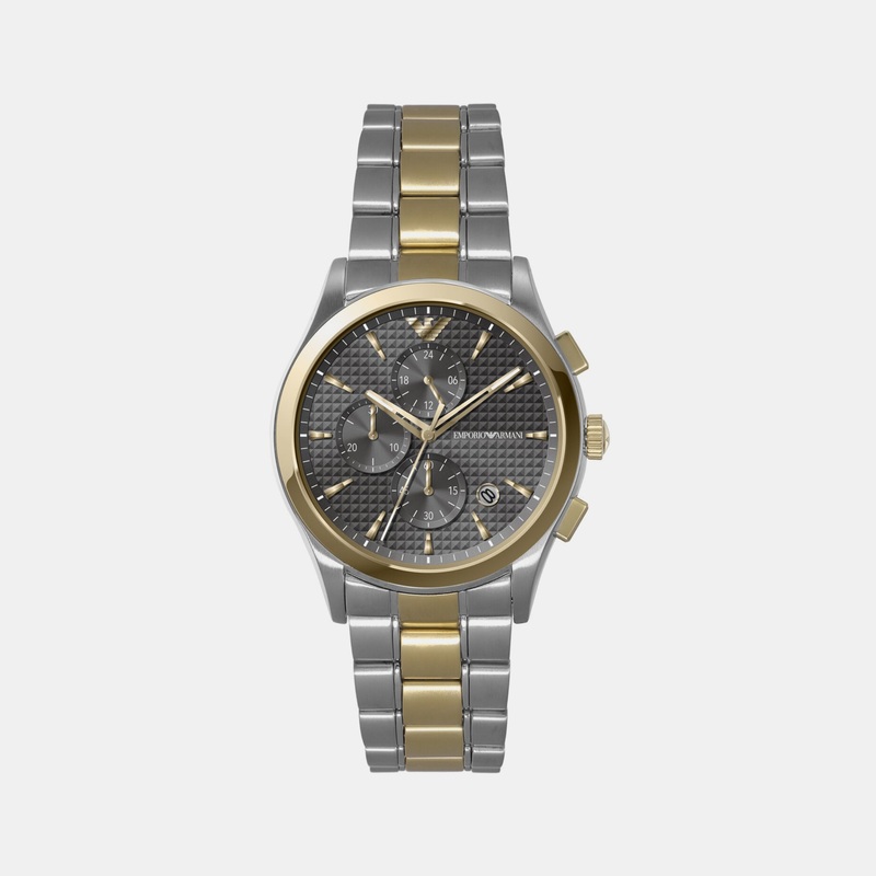 Men's Grey Chronograph Stainless Steel Watch AR11527