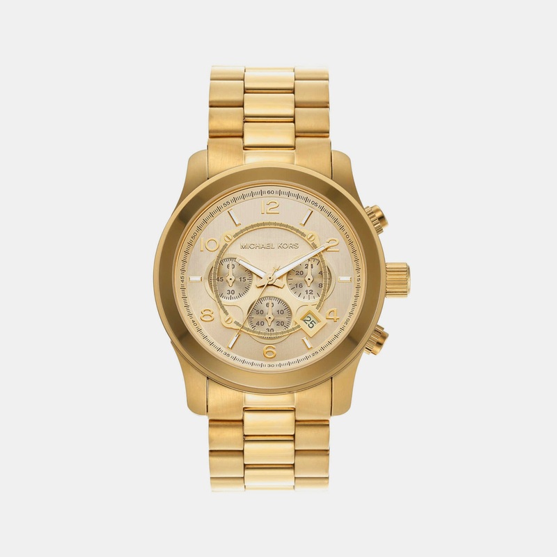 Runway Men's Gold Chronograph Stainless Steel Watch MK9074
