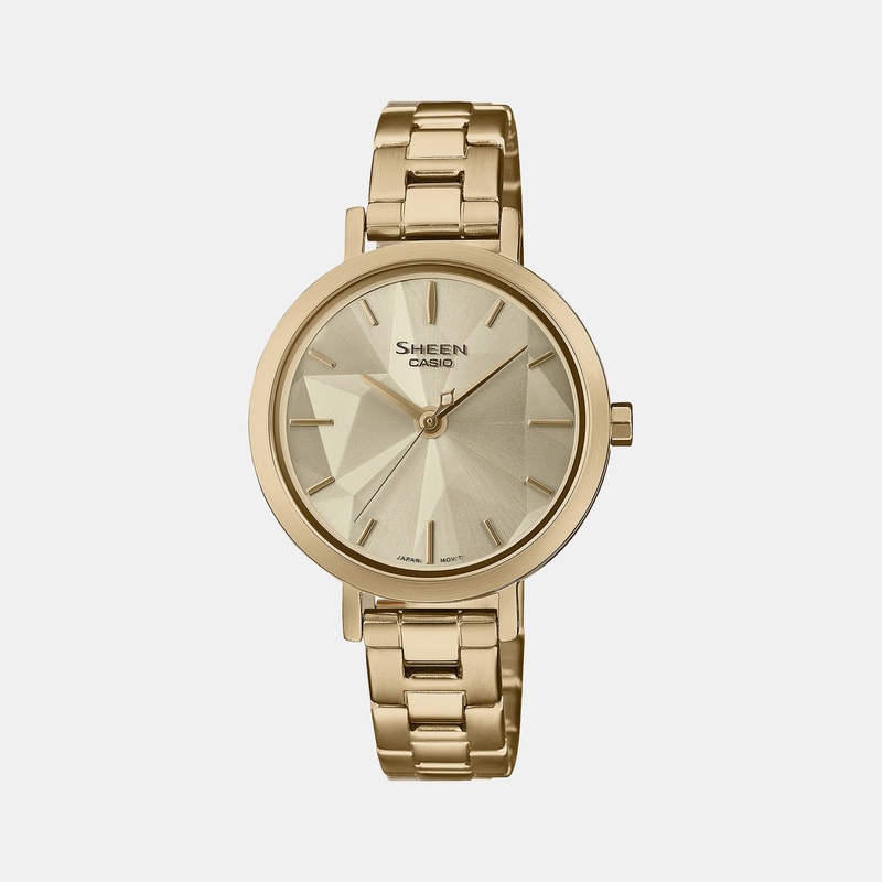 Sheen Gold Women's Analog Stainless Steel Watch SH302 - SHE-4558G-9AUDF