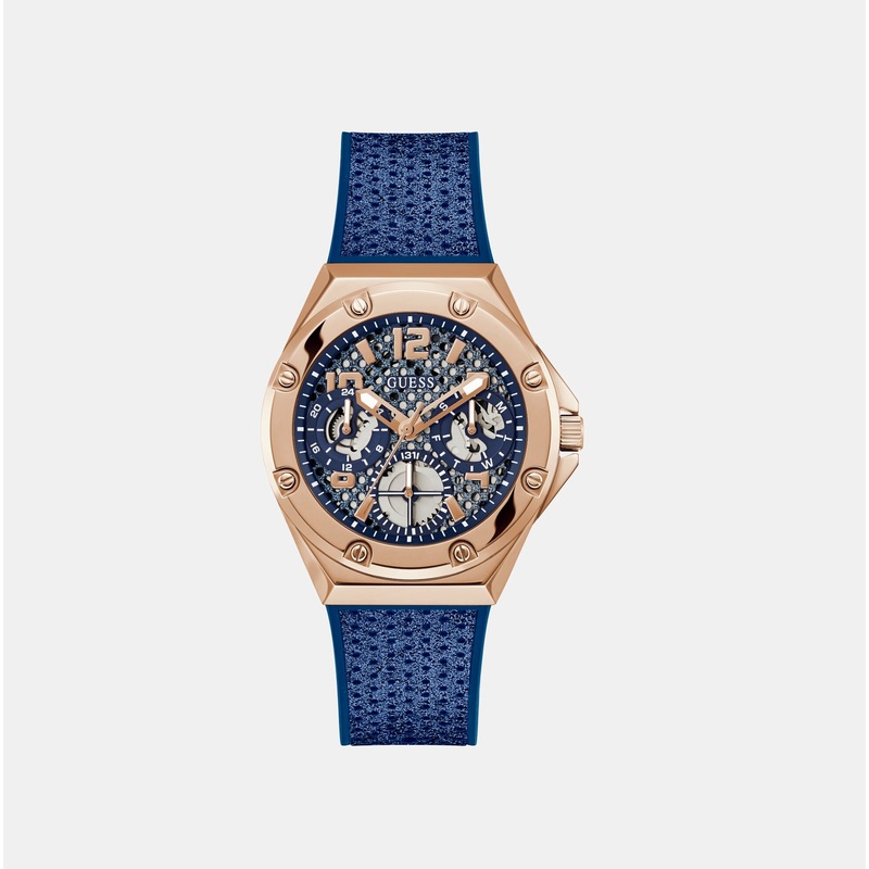 Women Blue Analog Silicone Watch GW0620L3