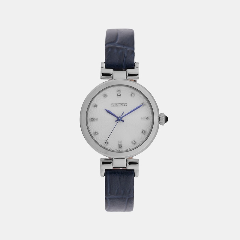 Women Quartz White Dial Analog Leather Watch SRZ545P1
