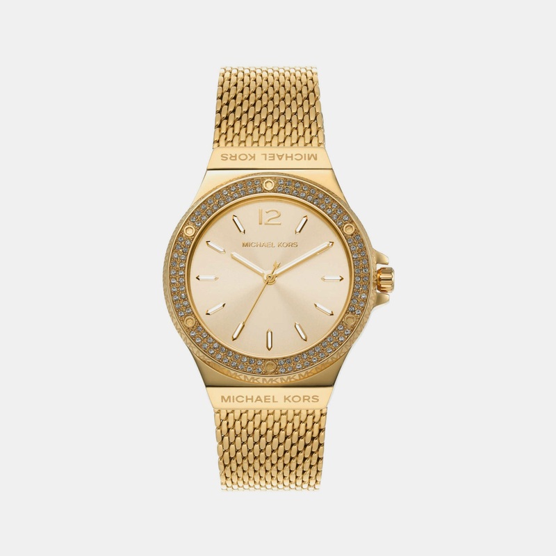 Women's Gold Analog Stainless Steel Watch MK7335