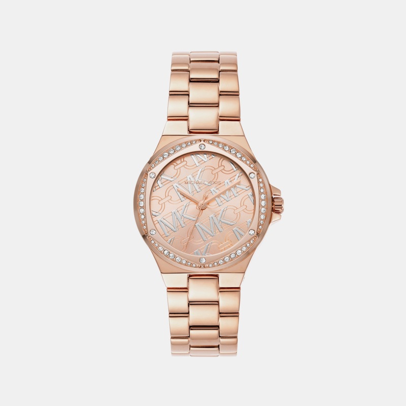Women's Lennox Three-Hand Rose Gold-Tone Stainless Steel Watch MK7405