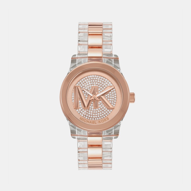 Women's Rose Gold Analog Brass Watch MK7355