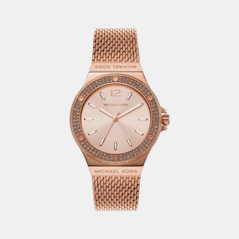 Women's Rose Gold Analog Stainless Steel Watch MK7336