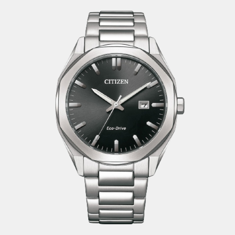 Eco-Drive Men's Analog Stainless Steel Watch BM7600-81E