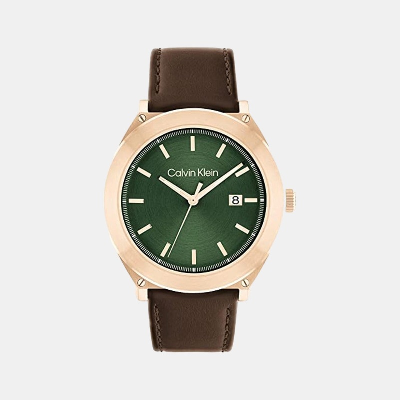 Men Analog Leather Watch 25200202
