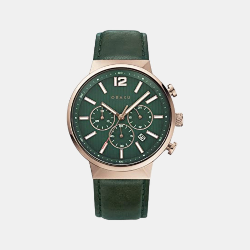 Men Analog Leather Watch V180GCVERE