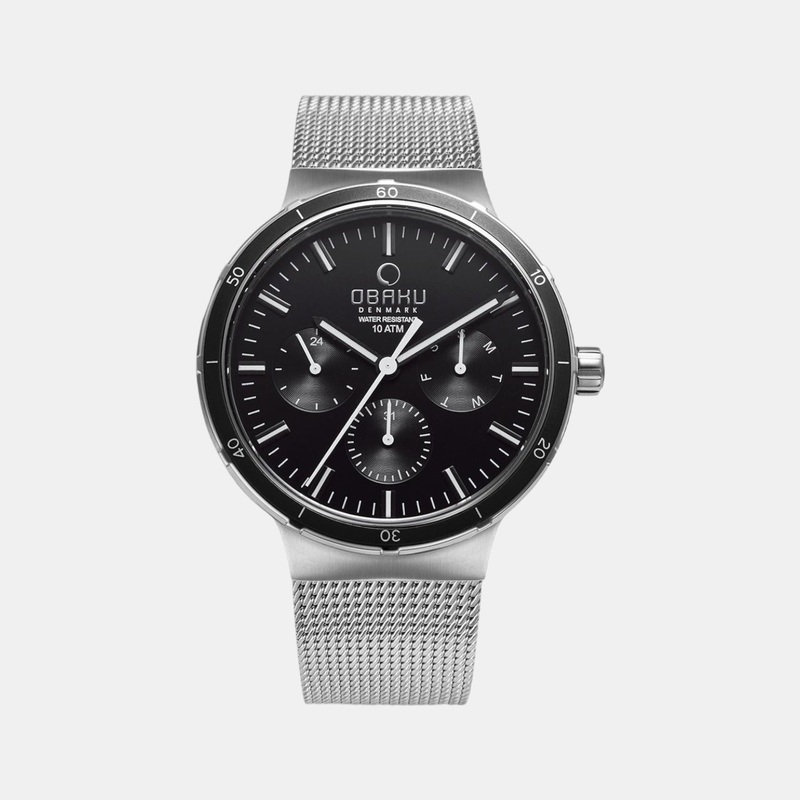 Men Black Analog Stainless Steel Watch V220GMCBMC