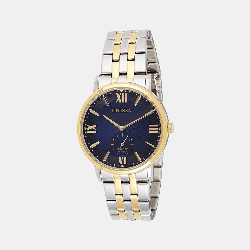 Men Quartz Blue Dial Analog Stainless Steel Watch BE9176-76L