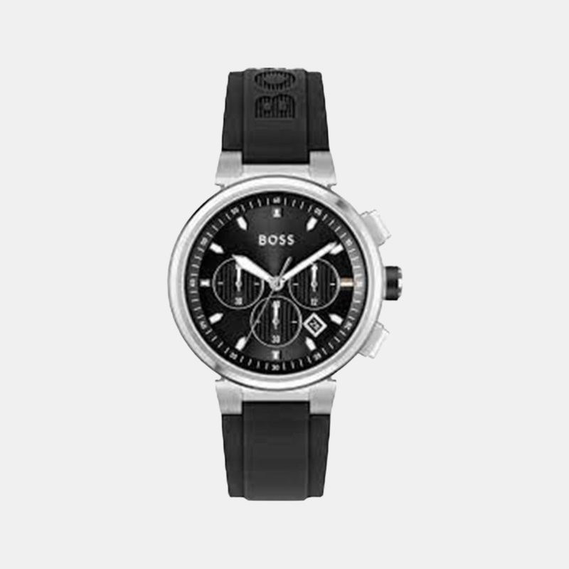 Men's Black Chronograph Silicon Watch 1513997