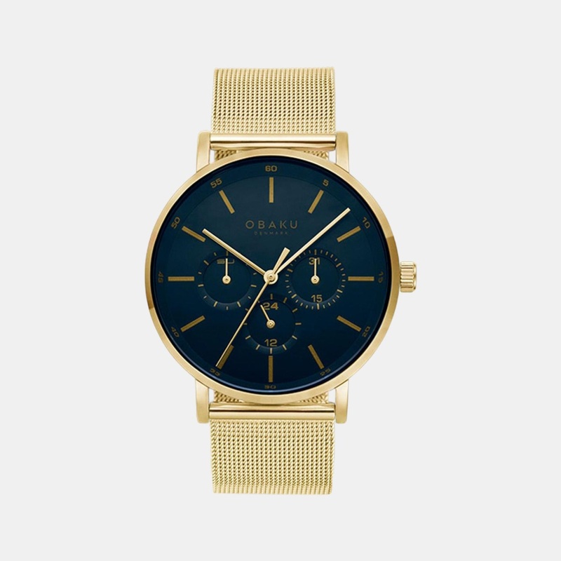 Men's Blue Analog Stainless Steel Watch V246GMGLMG