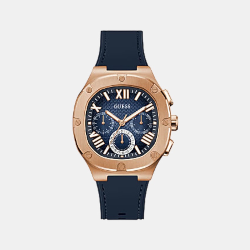 Men's Navy Blue Chronograph Silicon Watch GW0571G2