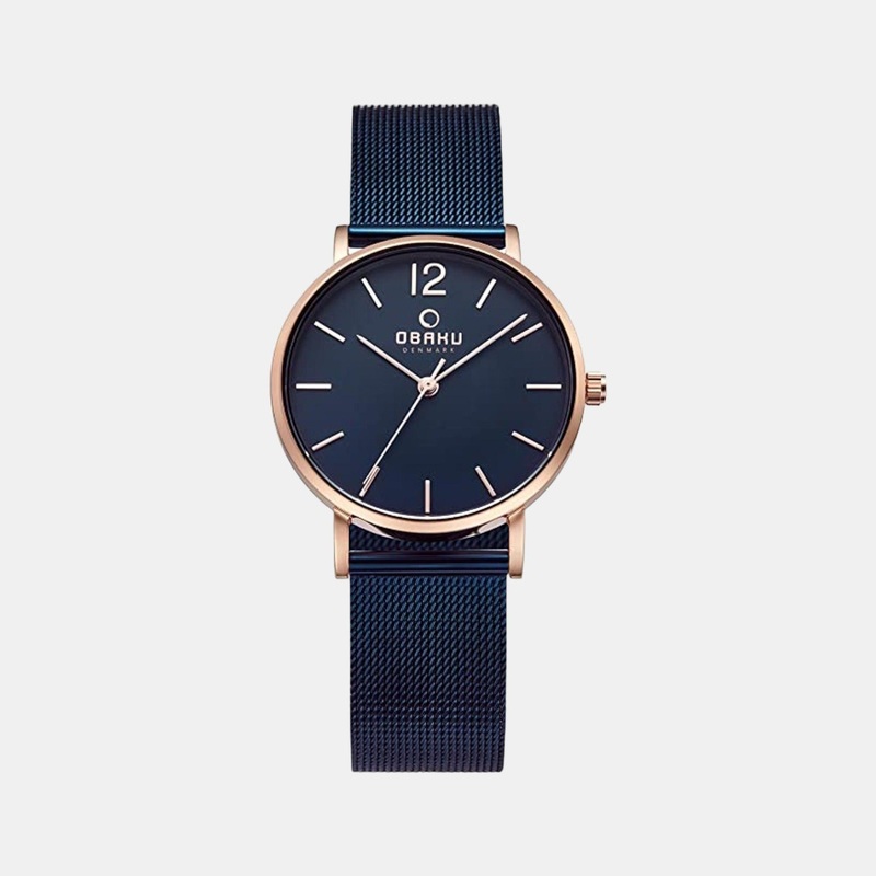 Women Blue Analog Stainless Steel Watch V197LXVLML