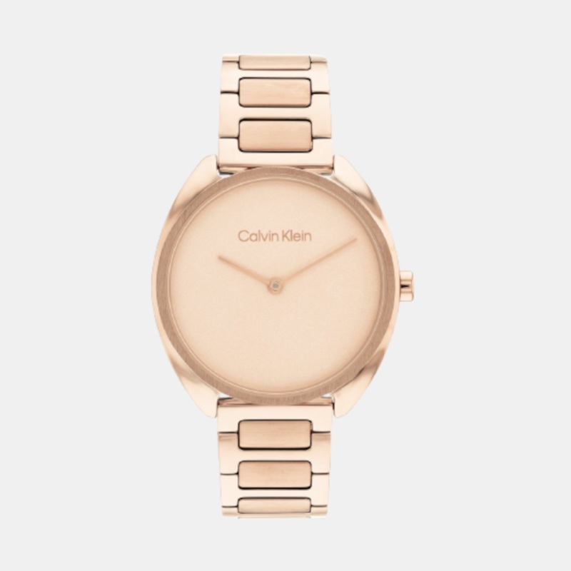 Women Gold Analog Stainless Steel Watch 25200277