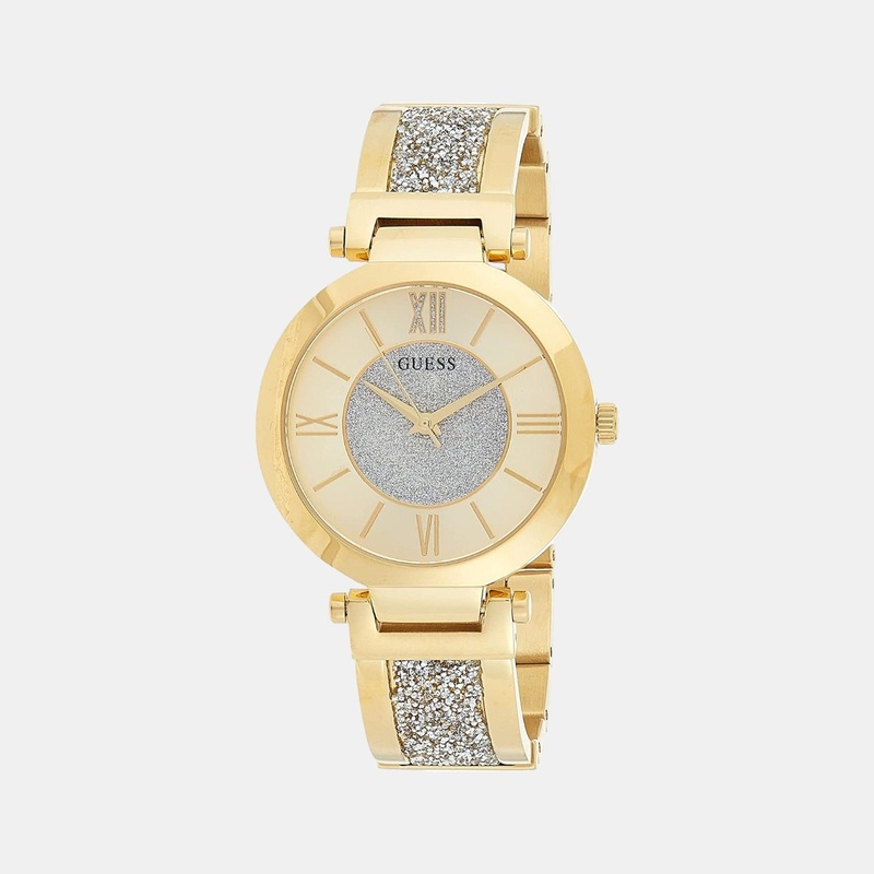 Women Gold Analog Stainless Steel Watch W1288L2