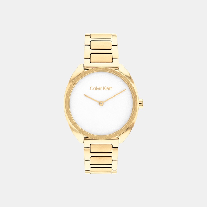 Women White Analog Stainless Steel Watch 25200276
