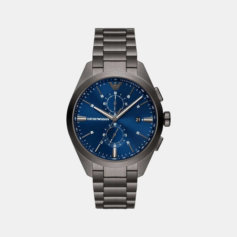 Men Blue Stainless Steel Chronograph Watch AR11481
