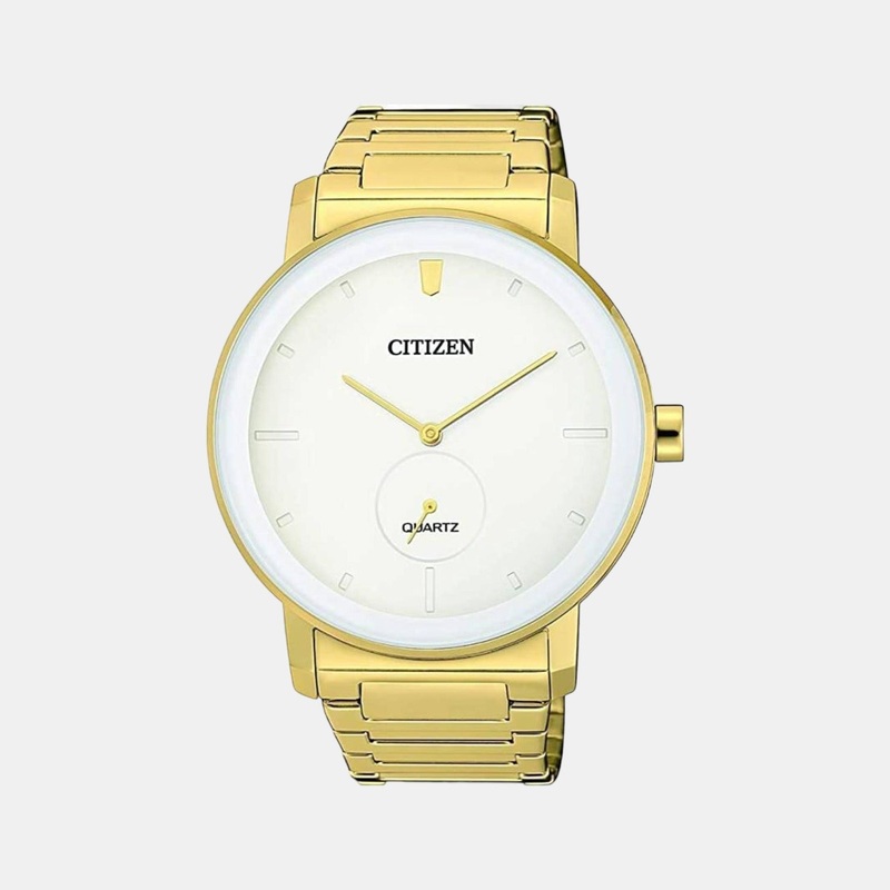 Men Quartz White Dial Analog Stainless Steel Watch BE9182-57A