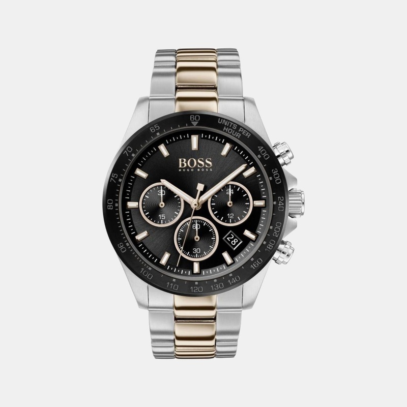 Men's Black Stainless Steel Chronograph Watch 1513757