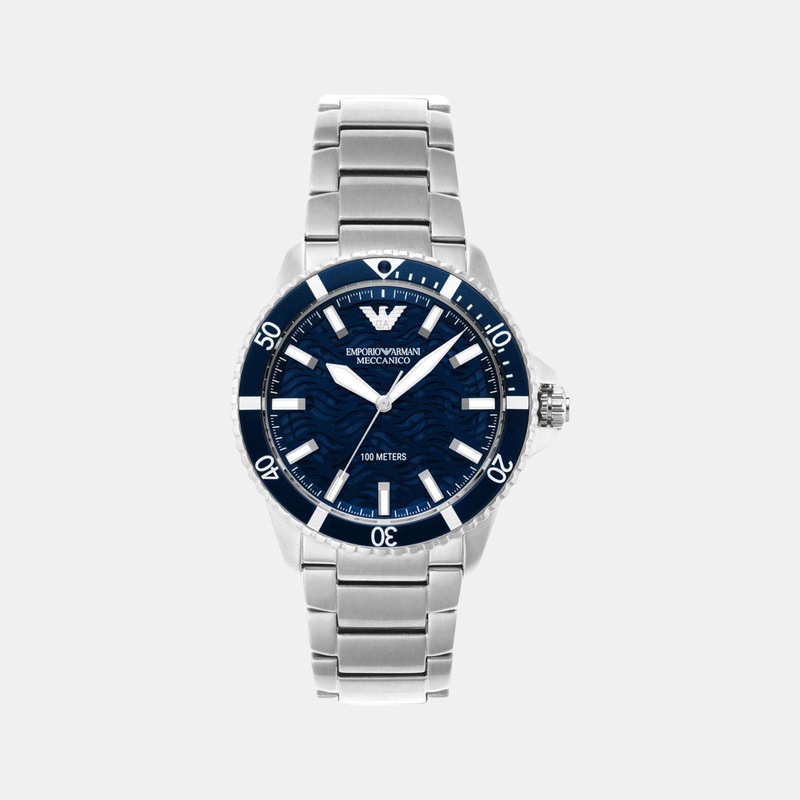 Men's Blue Dial Analog Stainless Steel Automatic Watch AR60059