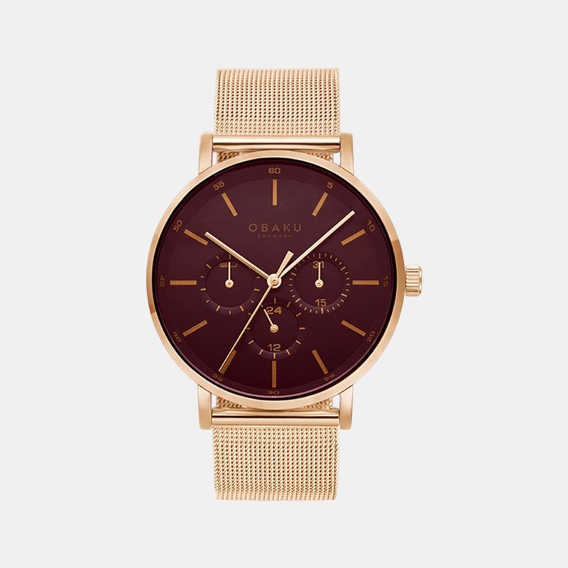 Men's Brown Analog Stainless Steel Watch V246GMVDMV