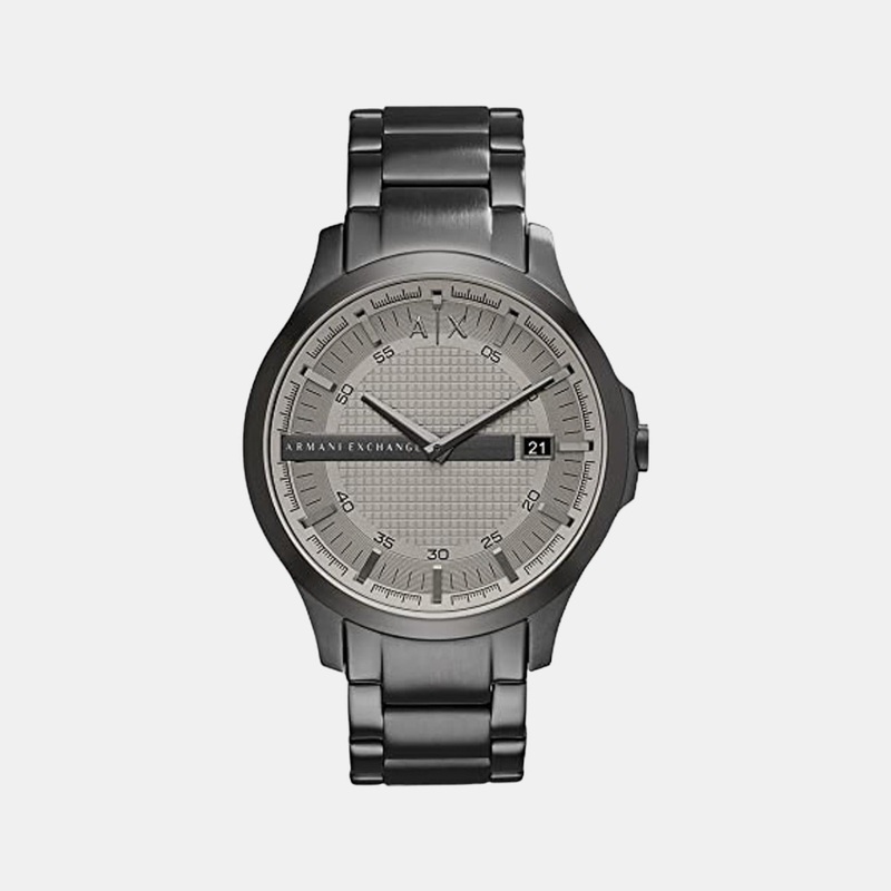 Men's Grey Analog Stainless Steel Watch AX2194