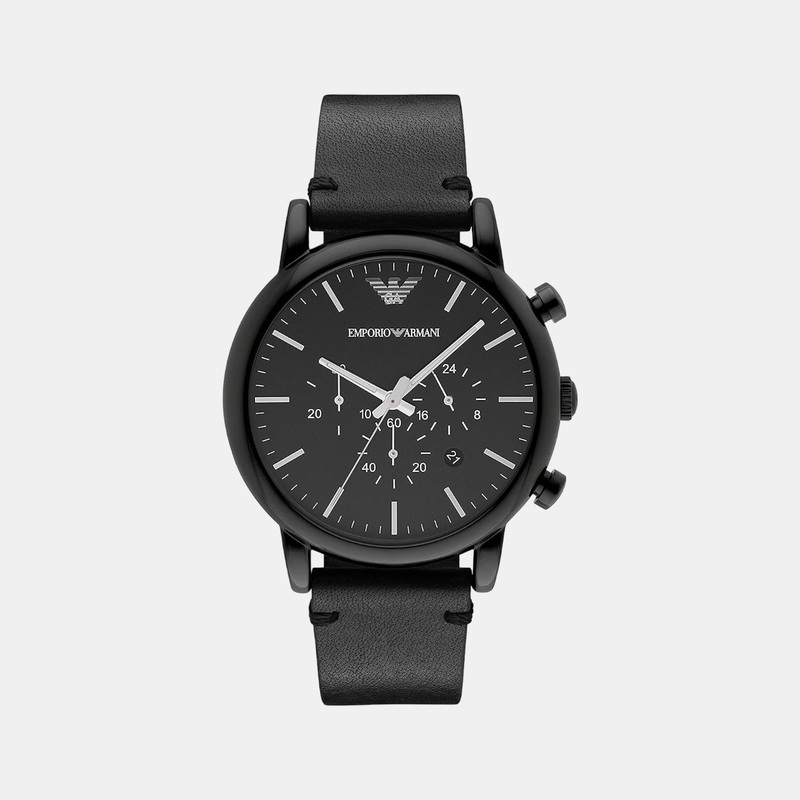Men's Leather Chronograph Watch AR1918