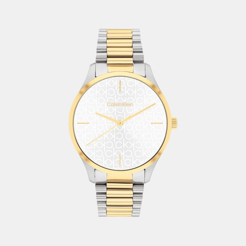 Unisex Two Tone Analog Stainless Steel Watch 25200167