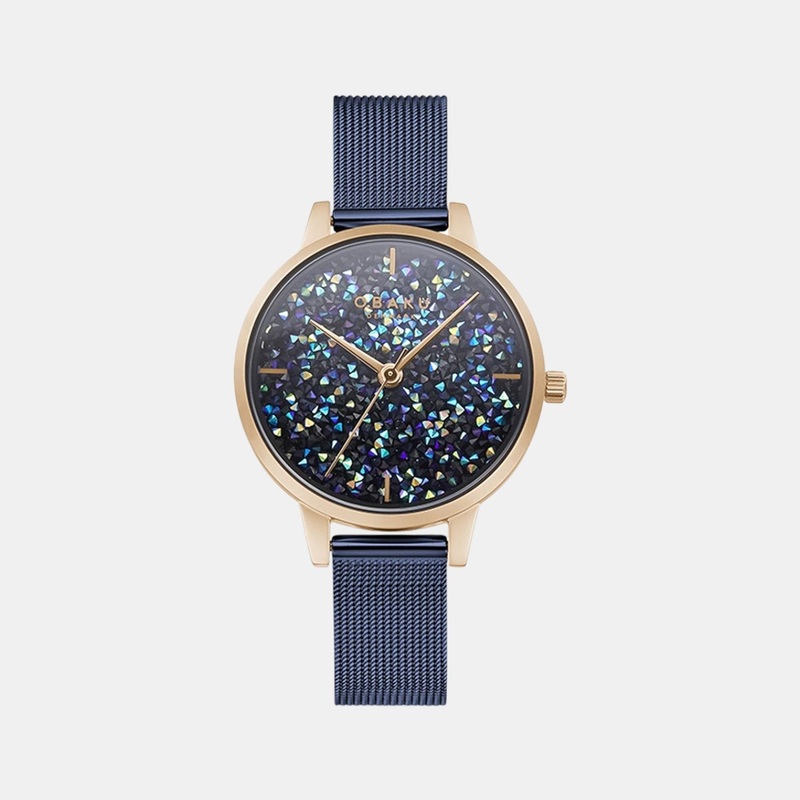 Women Blue Analog Stainless Steel Watch V250LXVLML
