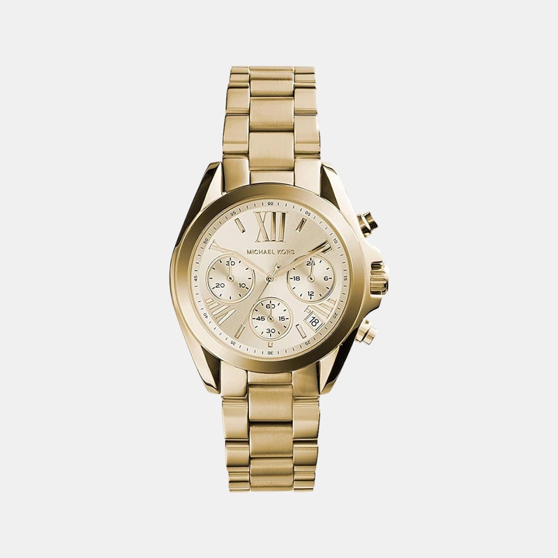 Women's Gold Stainless Steel Chronograph Watch MK5798