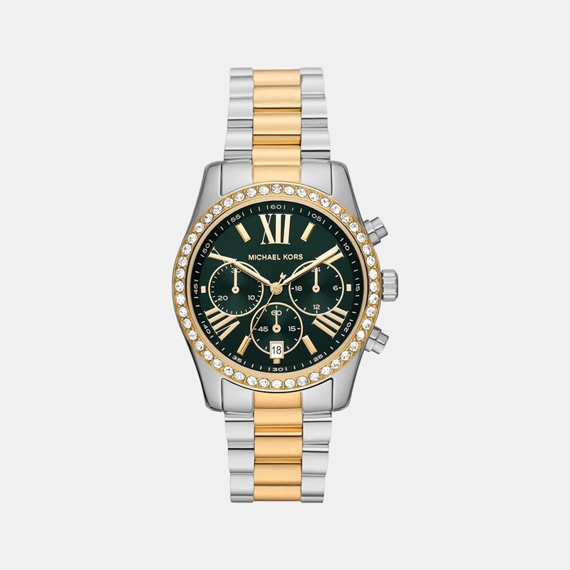 Women's Green Stainless Steel Chronograph Watch MK7303
