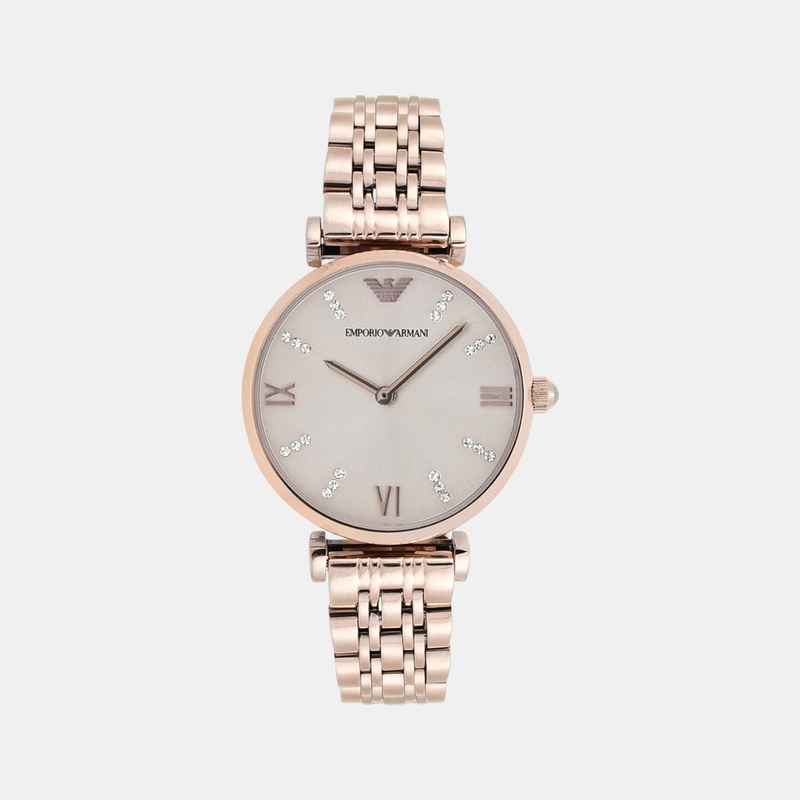 Women's Grey Analog Stainless Steel Watch AR11059