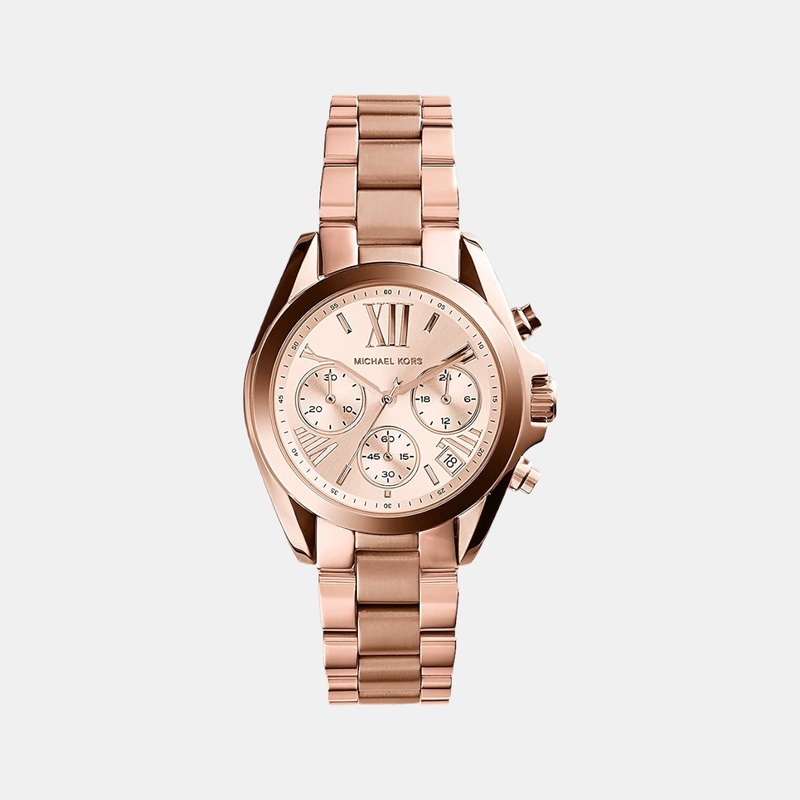 Women's Rose Gold Stainless Steel Chronograph Watch MK5799