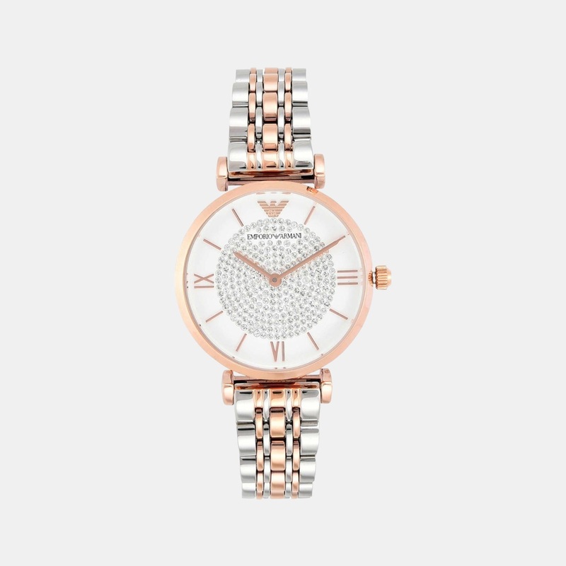 Women's White Analog Stainless Steel Watch AR1926
